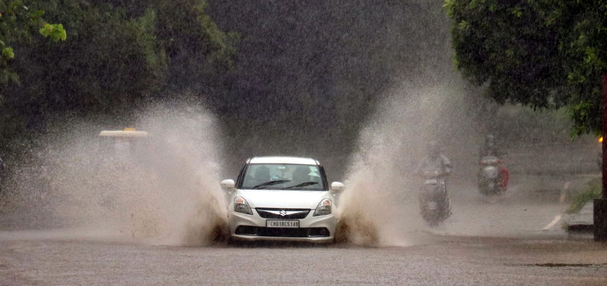 chandigarh weather good due mm rain hours