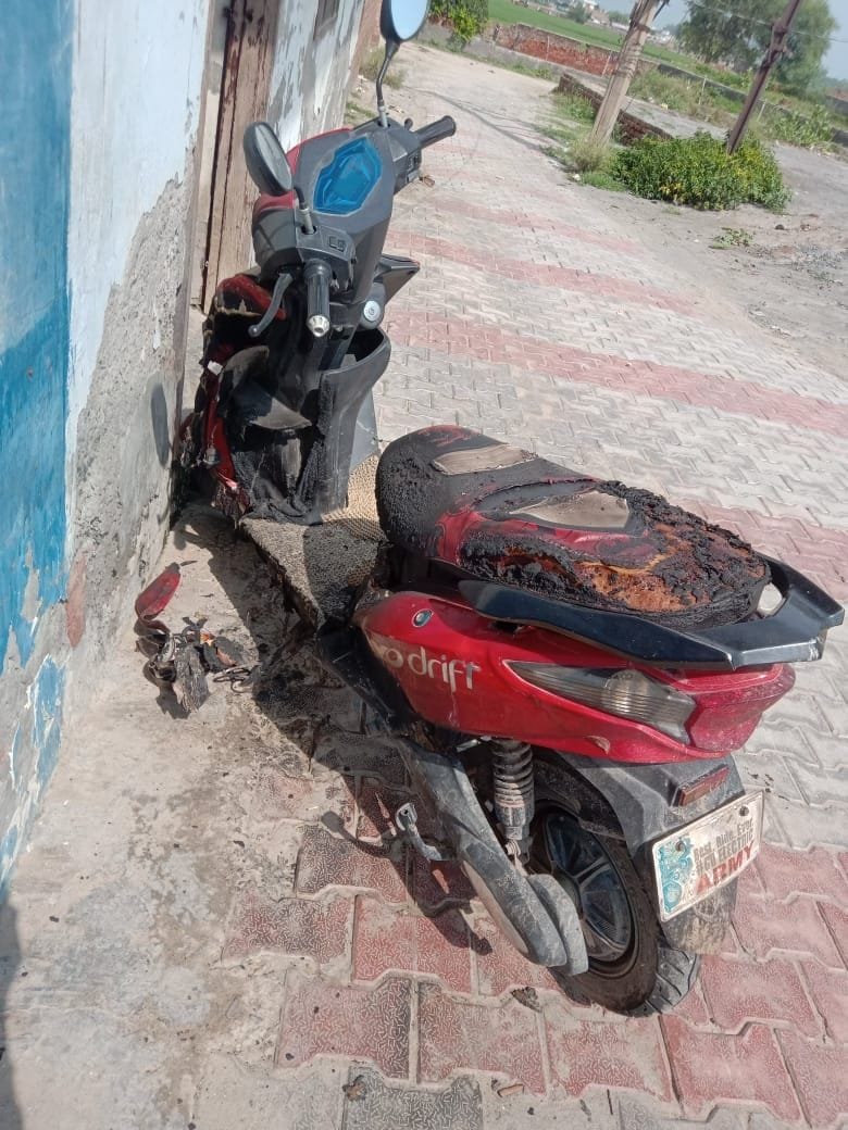 If the woman refused to defecate in the plot outside the house, the woman's scooty was set on fire