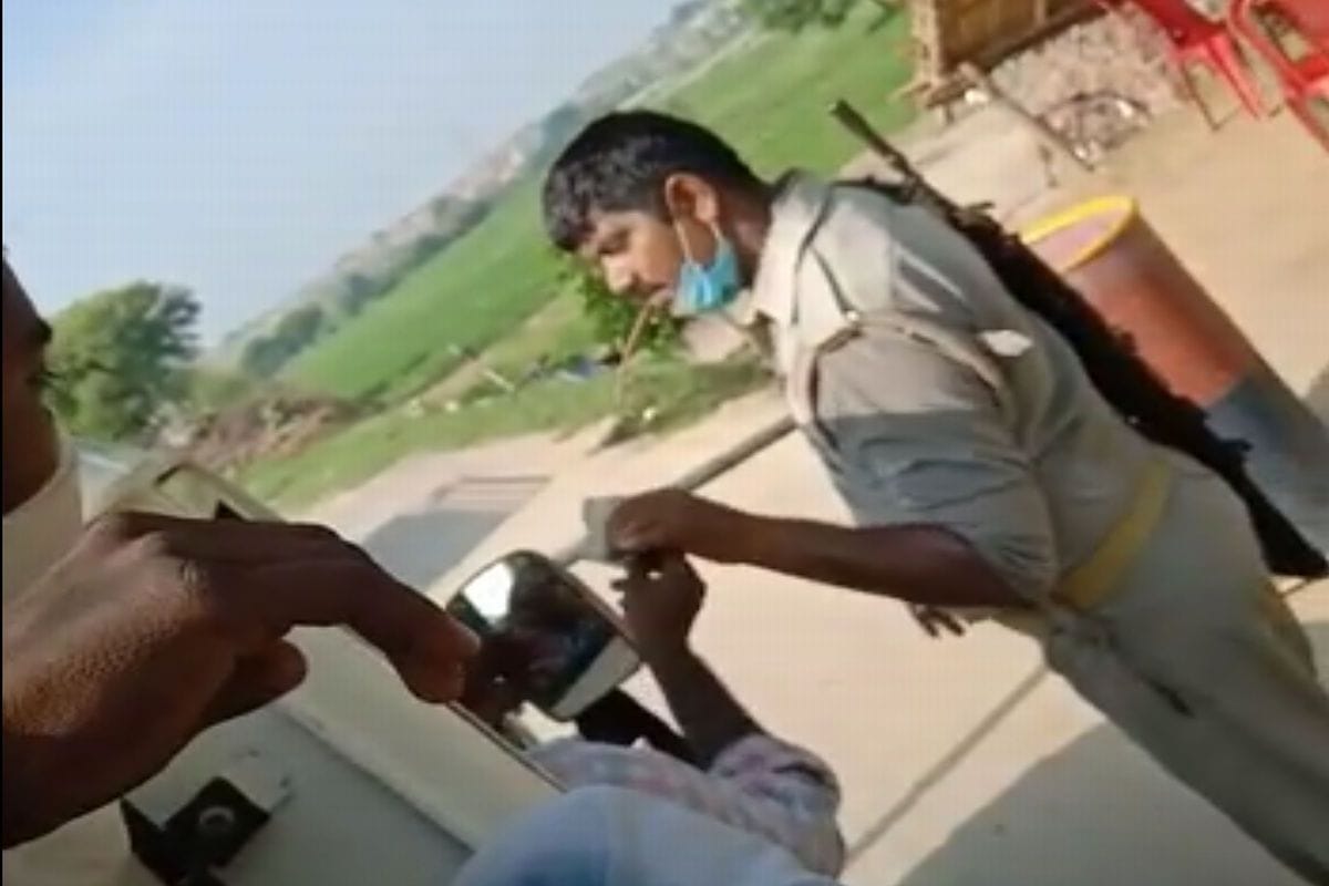 curption, police, tundla, mony, firozabad, vidio, viral