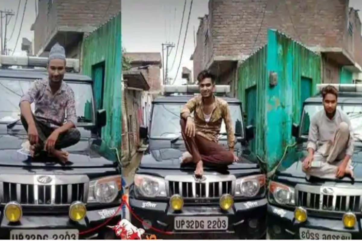 Youths took photos sitting on the bonnet of PRV van, police arrested all three