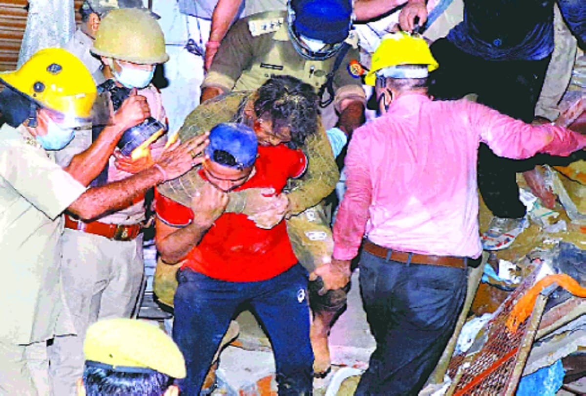 Noida Sector 11 under construction building collapses injured plumber shares his experience