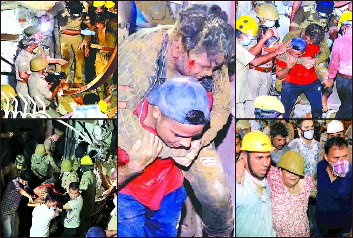 Noida Sector 11 under construction building collapses injured plumber shares his experience
