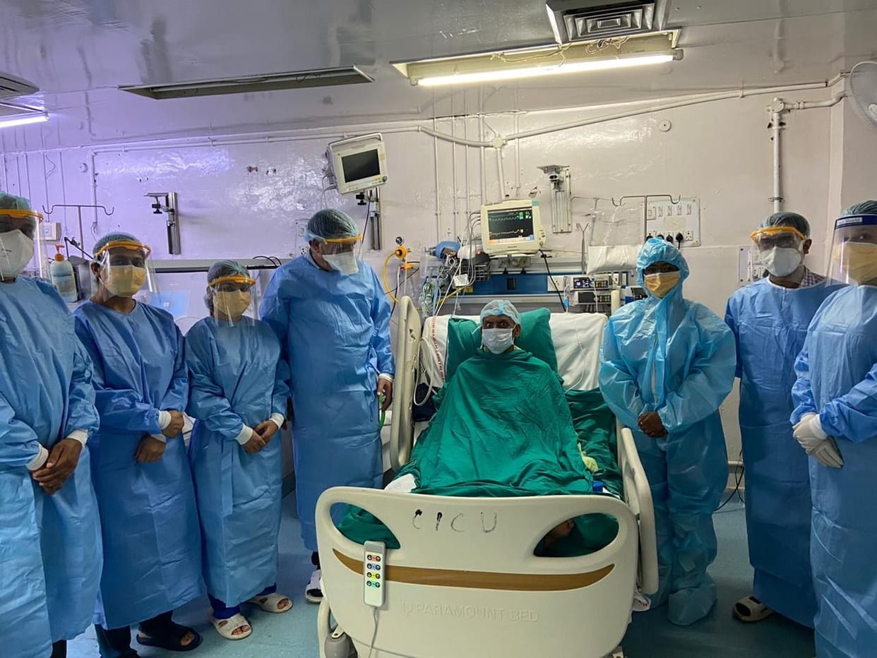 Pluminary edema patient saved his life by operating for eight hours