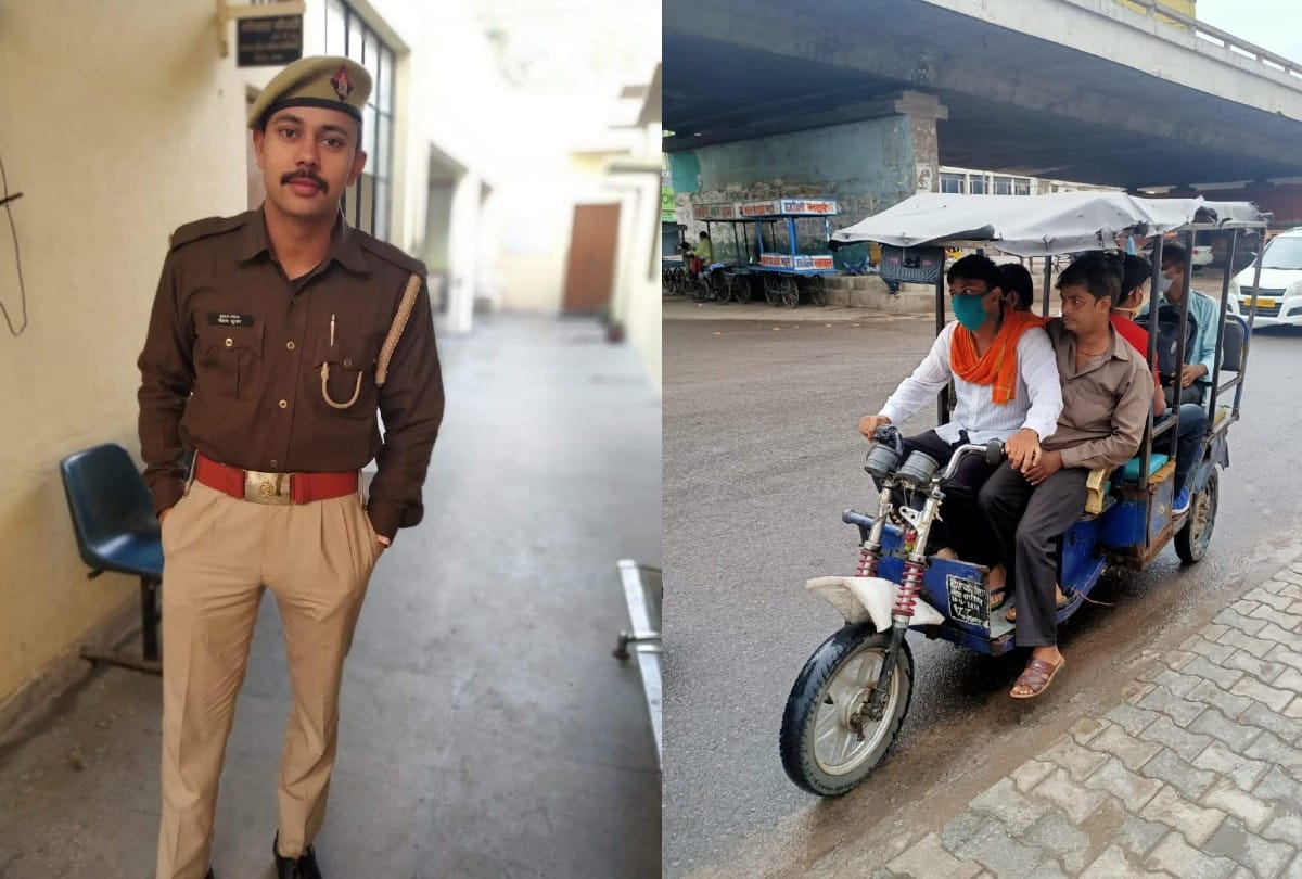 UP Police Constable drive e-rickshaw to arrested pickpocket in agra