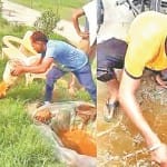 फिरोजपुर में दो जगह जमीन में दबाकर छिपाई थी अवैध शराब।
