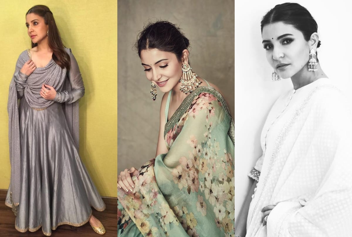 anushka sharma looks gorgeous stunning in indian outfits anushka sharma images wallpapers in saree suits
