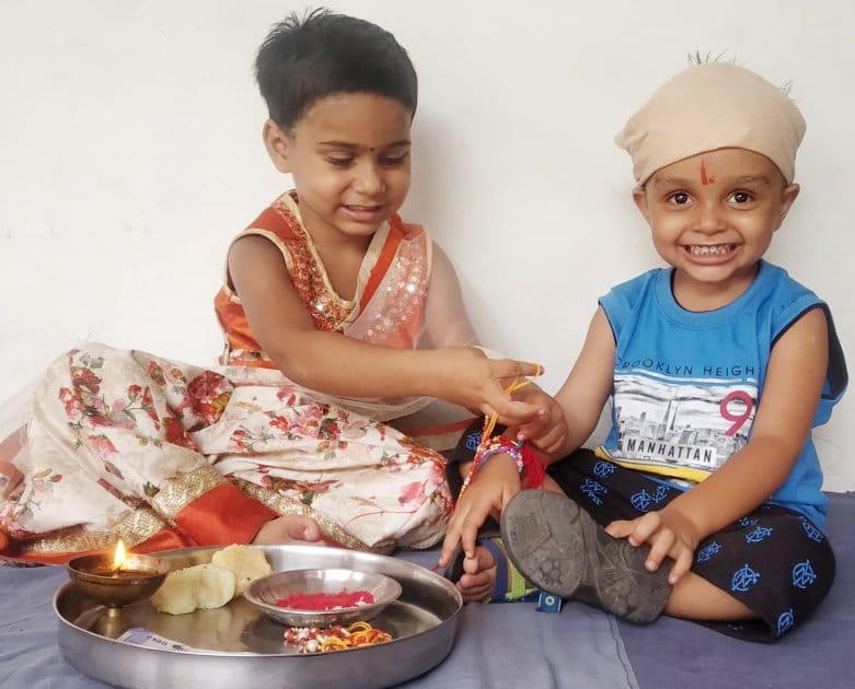 Brother's love is tied in silk thread