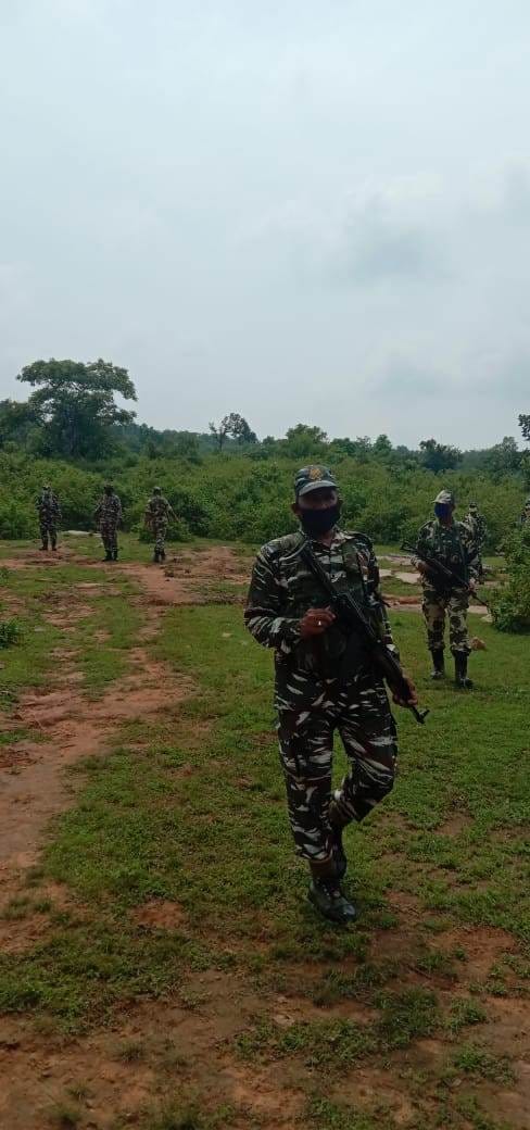 CRPF patrolled in view of Independence Day