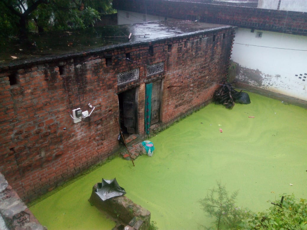 water level of Ghaghra reached three feet above the red mark in mau