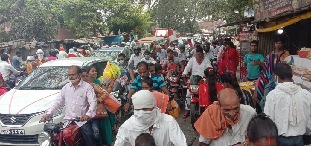 Jams from city to village due to Rakshabandhan