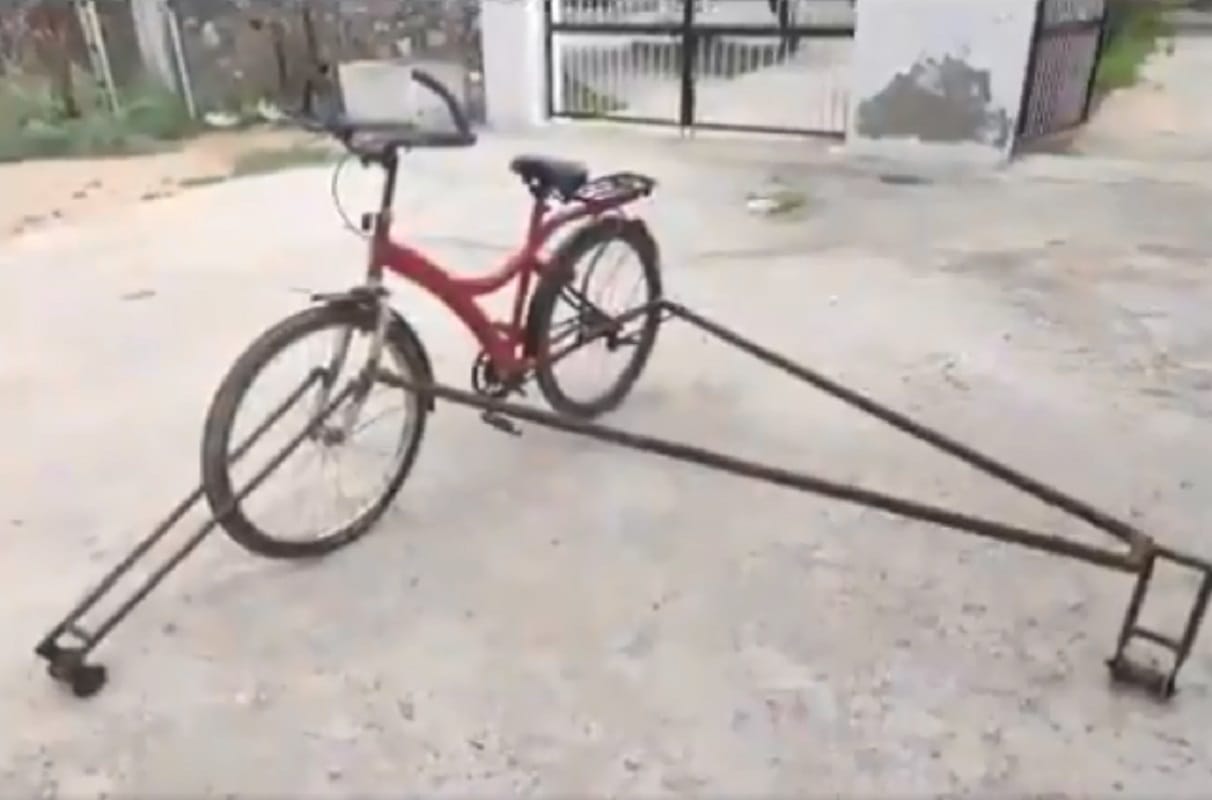 This special bicycle runs on railway tracks, Anand Mahindra praise inventor  railway civil engineer Pankaj Soin