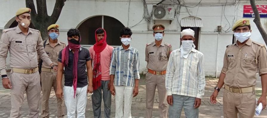 four arrested in hardoi