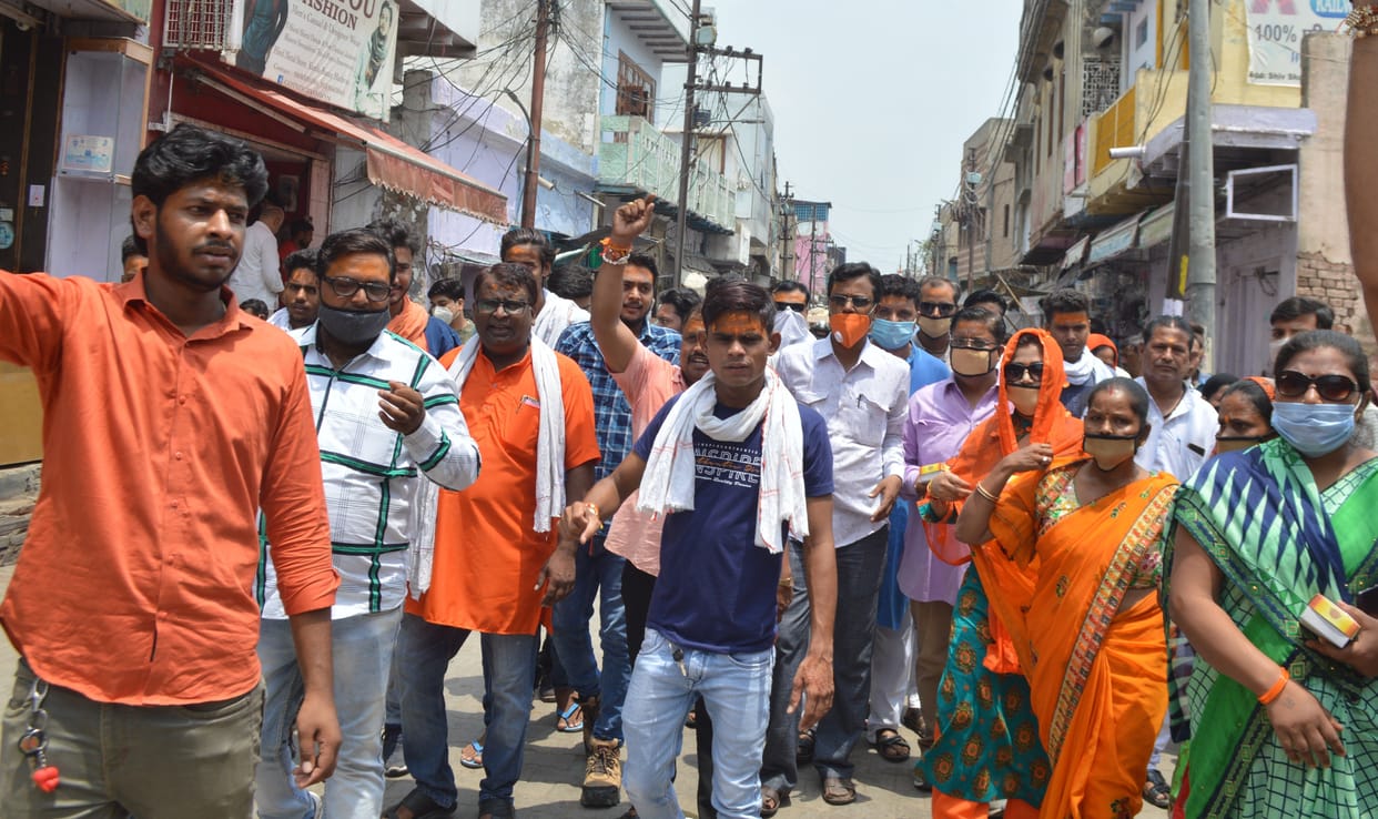 hindu jagran manch distributed Deep in city