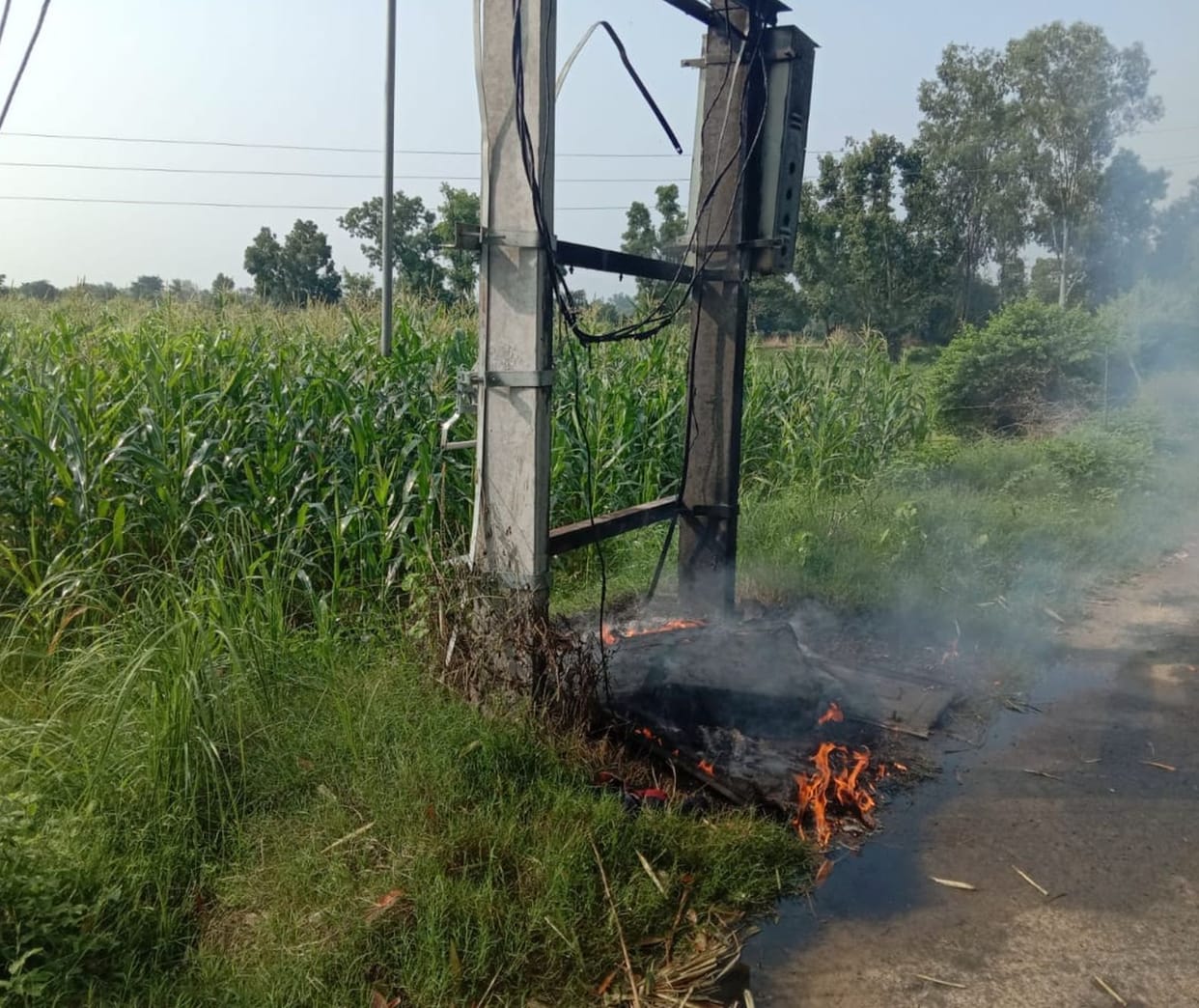 High voltage current ran in homes, appliances blew