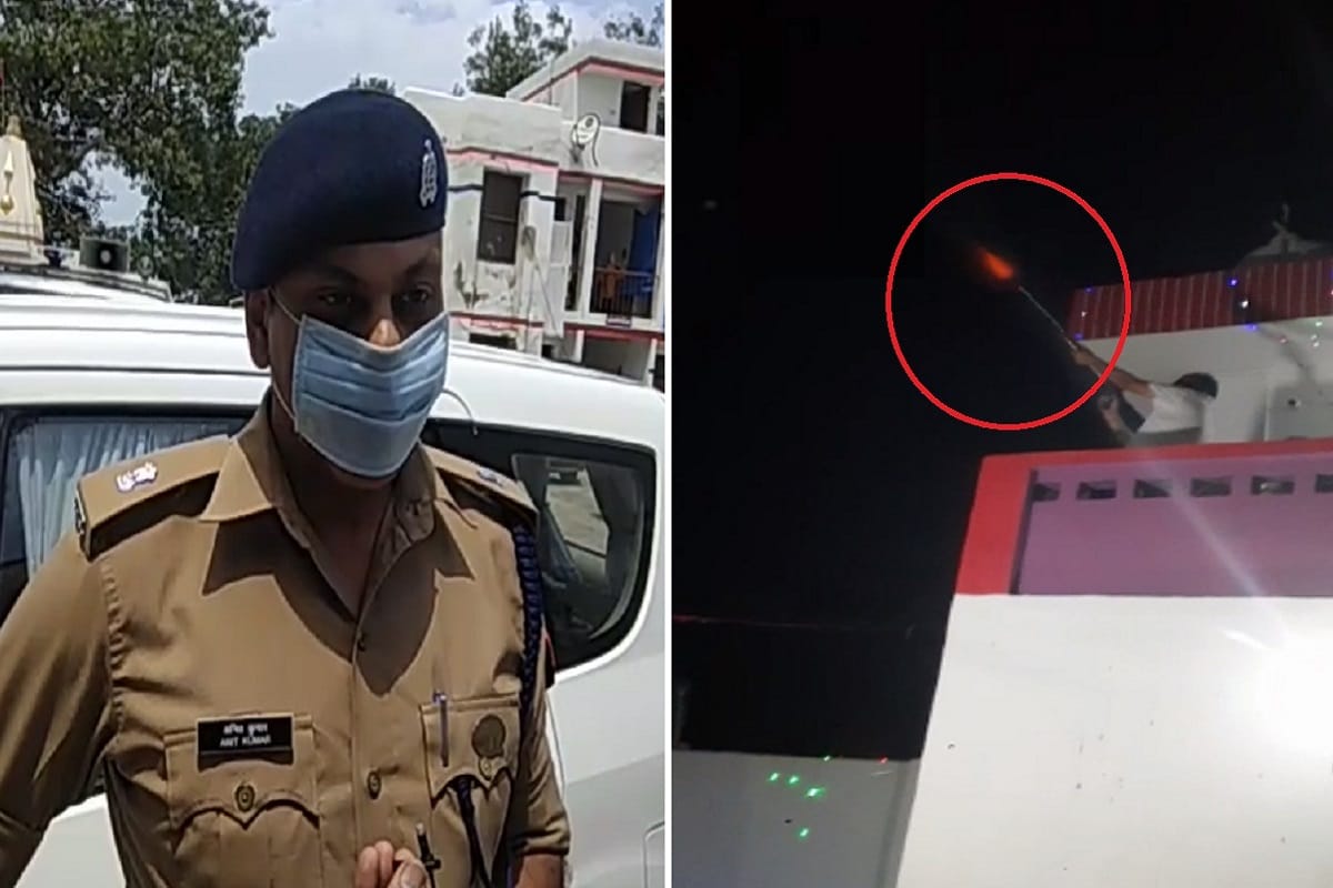 The block chief's husband brother have firing in a program at Baghpat and video viral