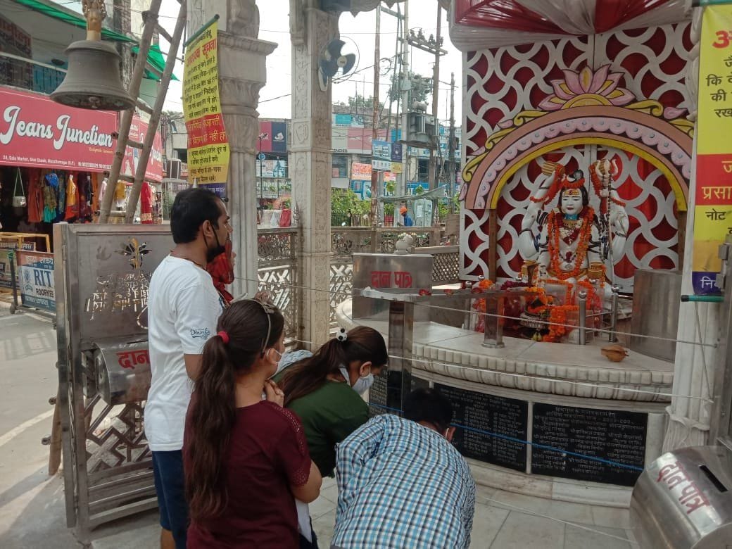 Jalabhishek in pagoda on last monday