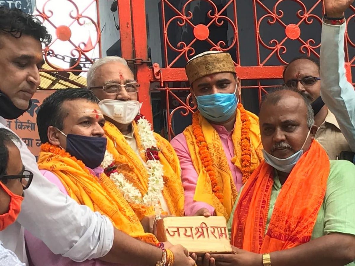 Ram Mandir Bhumi pujan News Kashi scholars left to ayodhya for ram mandir nirman