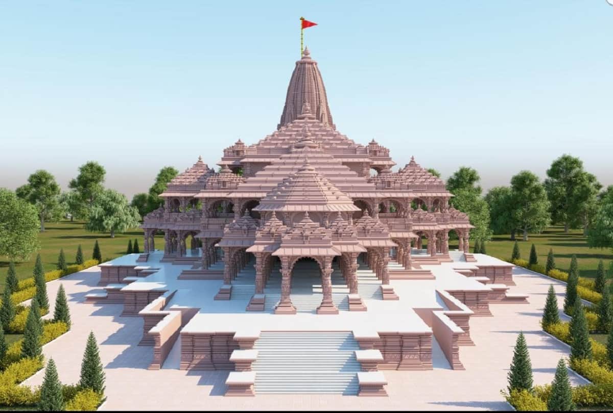 Ram temple model was made in deepotsav 2022.