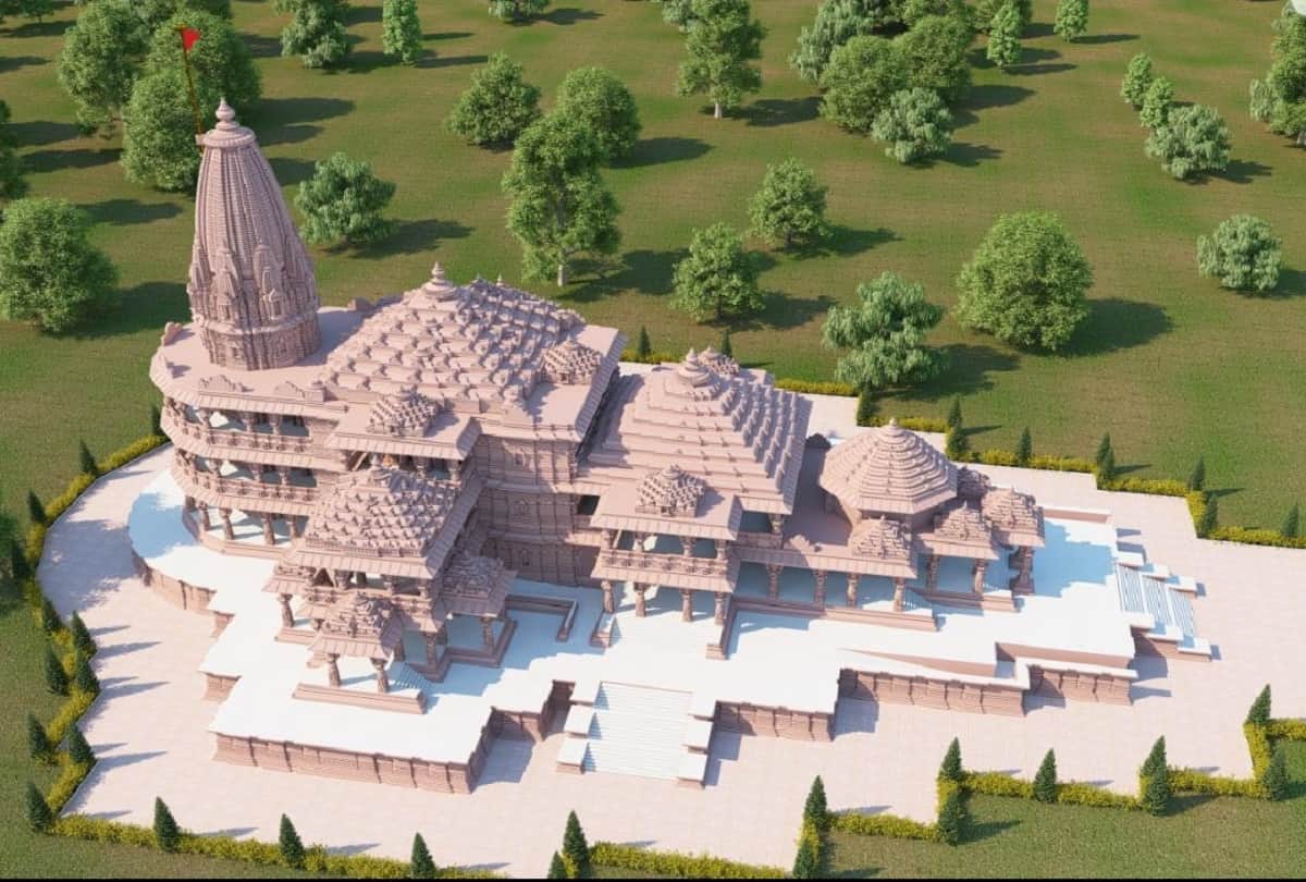Ram temple model was made in deepotsav 2022.