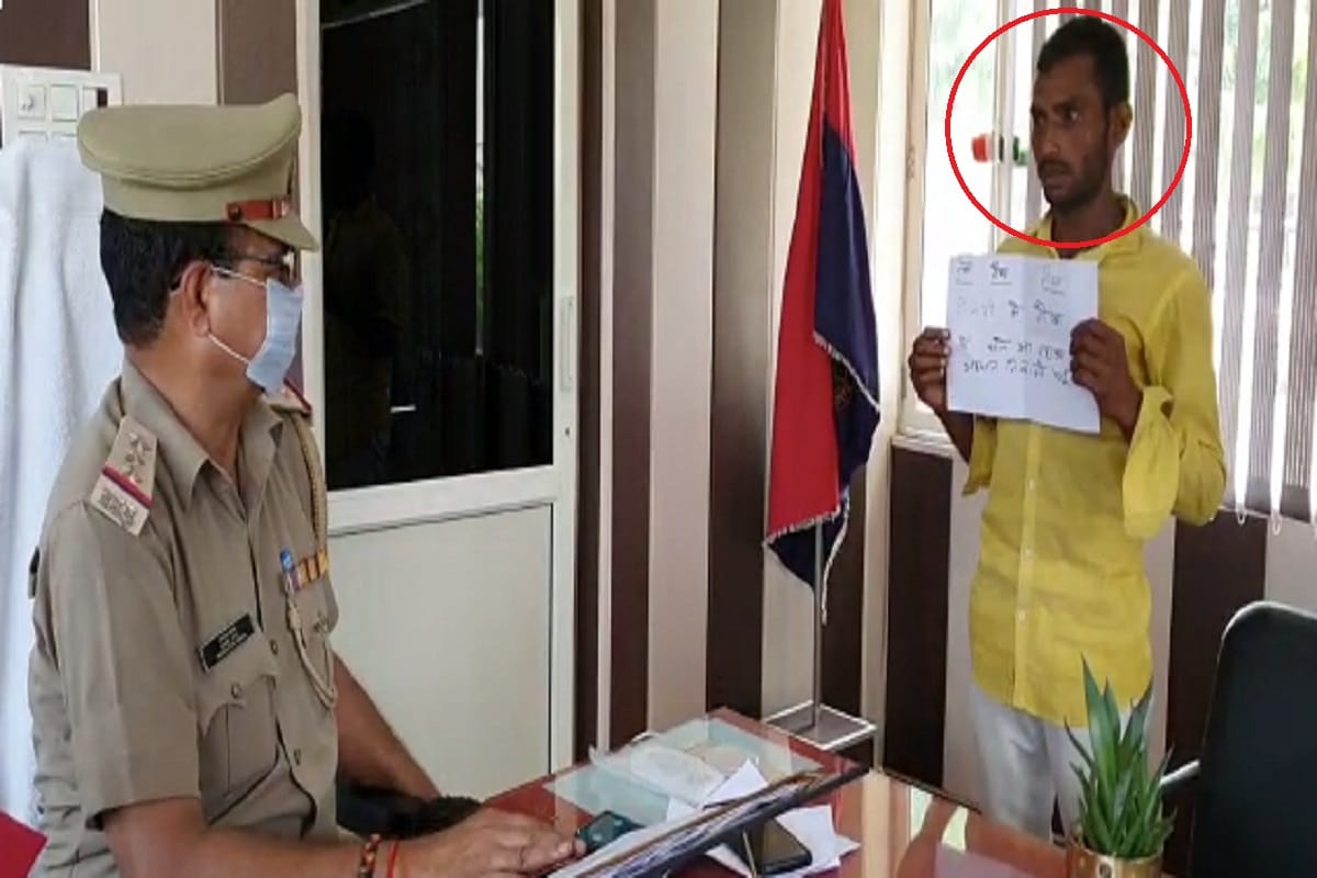 Shamli News: criminal Ehsan reached in police station with affidavit and says that he will be commit not crime