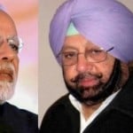 प्रधानमंत्री नरेंद्र मोदी, कैप्टन अमरिंदर सिंह।