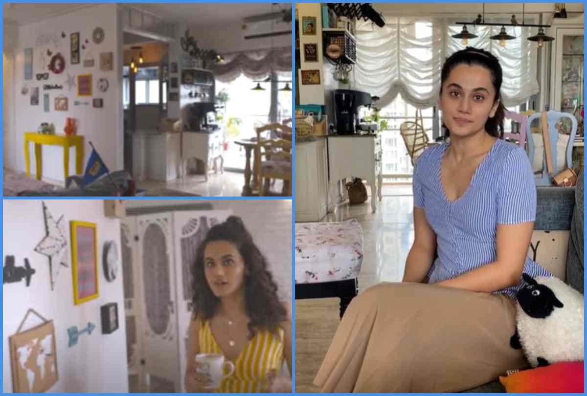 actress taapsee pannu inside house photos