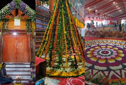Decoration of garbhgrah in Ayodhya before   bhoomipoojan.