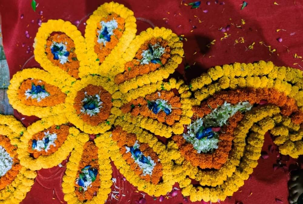 Decoration of garbhgrah in Ayodhya before   bhoomipoojan.