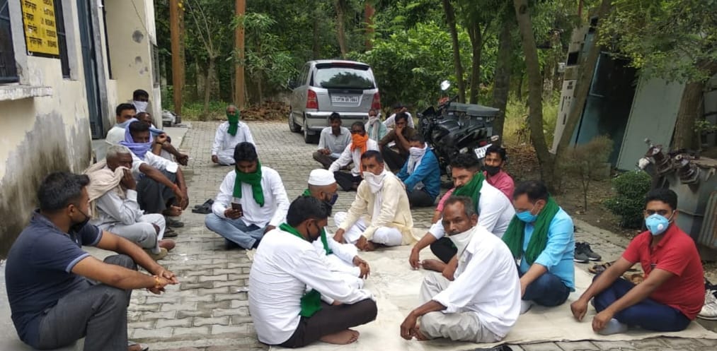 Bhatiyu Lokshakti picket at power station