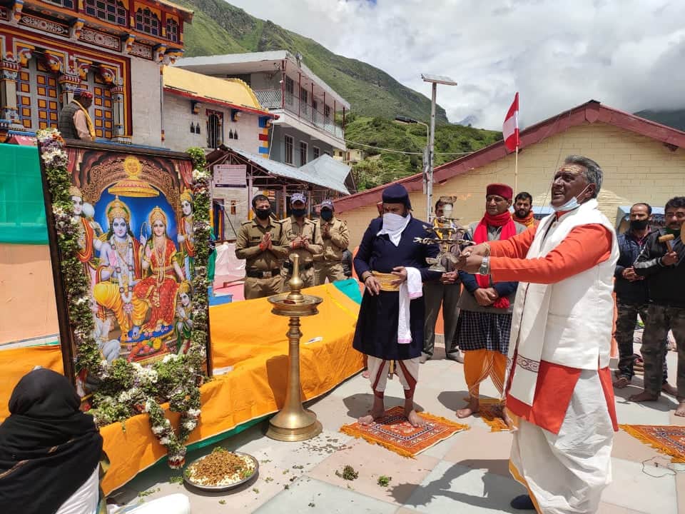 Ram Mandir Bhumi Pujan celebration in uttarakhand latest update in hindi : ram mandir pujan in badrinath
