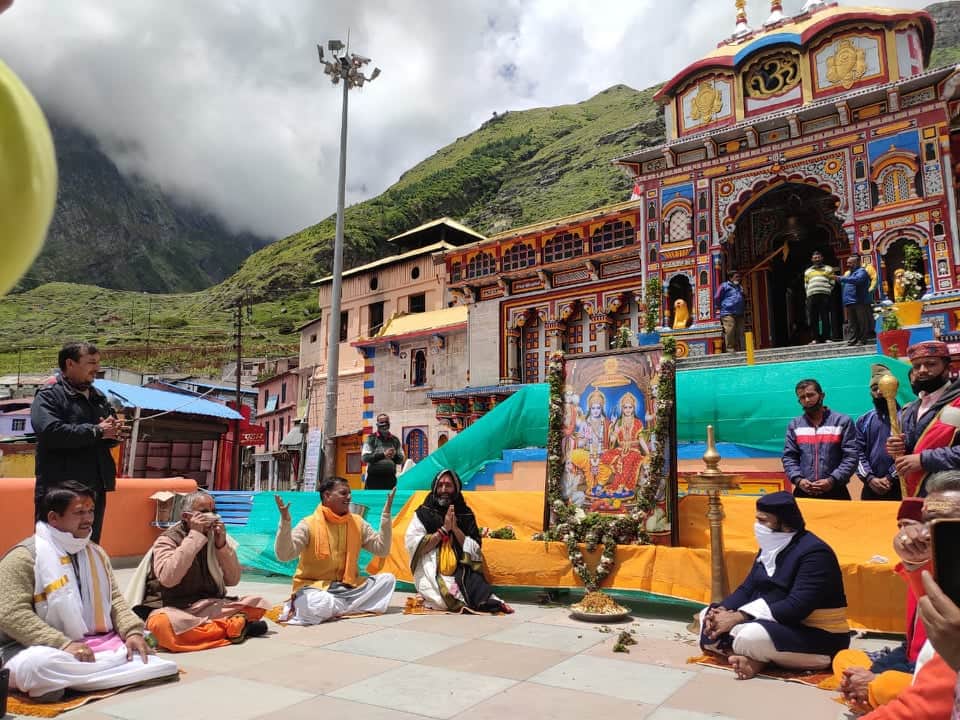 Ram Mandir Bhumi Pujan celebration in uttarakhand latest update in hindi : ram mandir pujan in badrinath
