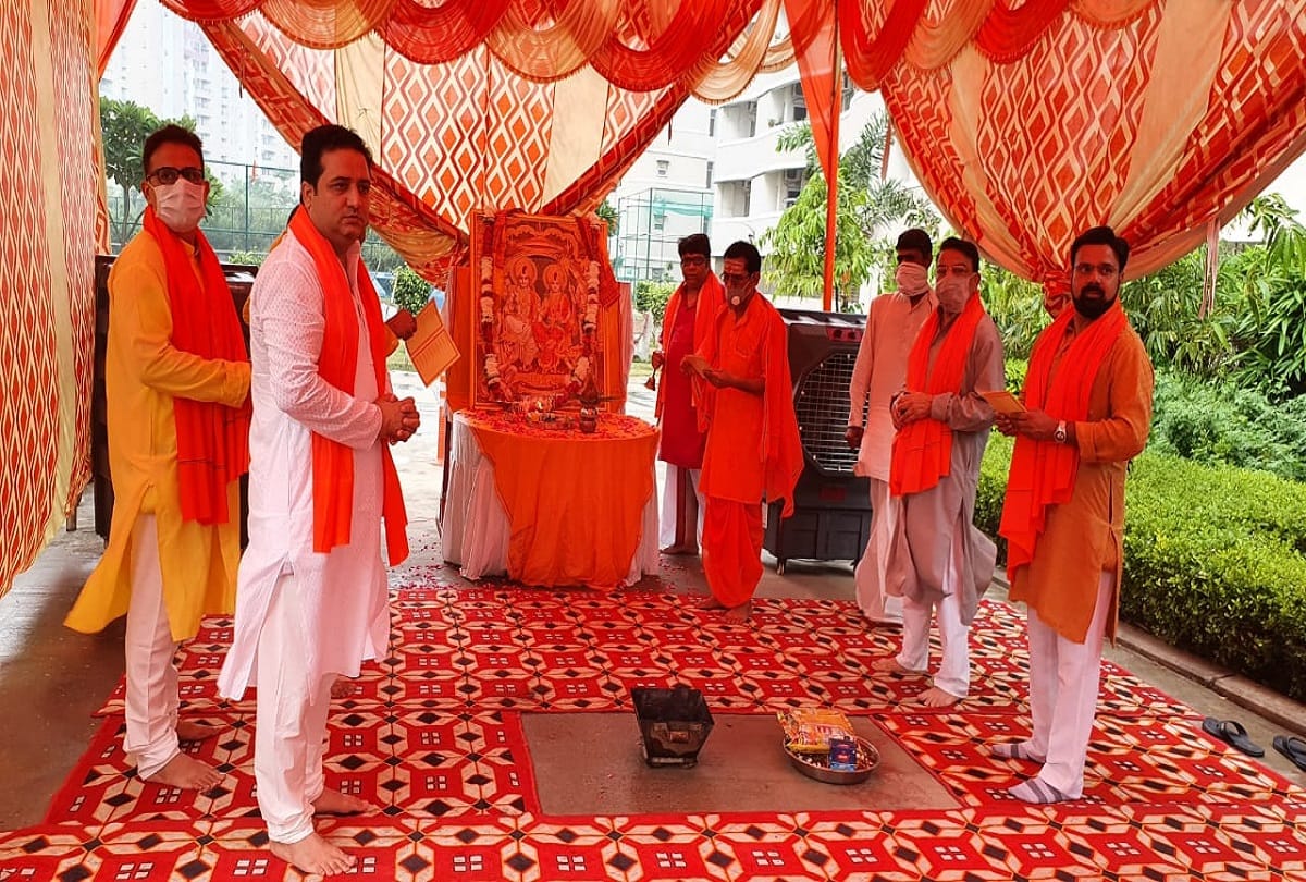 ram mandir bhumi pujan celebration in delhi ncr noida gurugram ghaziabad