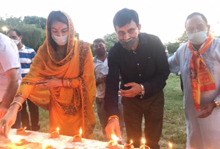 ayodhya ram mandir bhoomi pujan: Celebration in Chandigarh