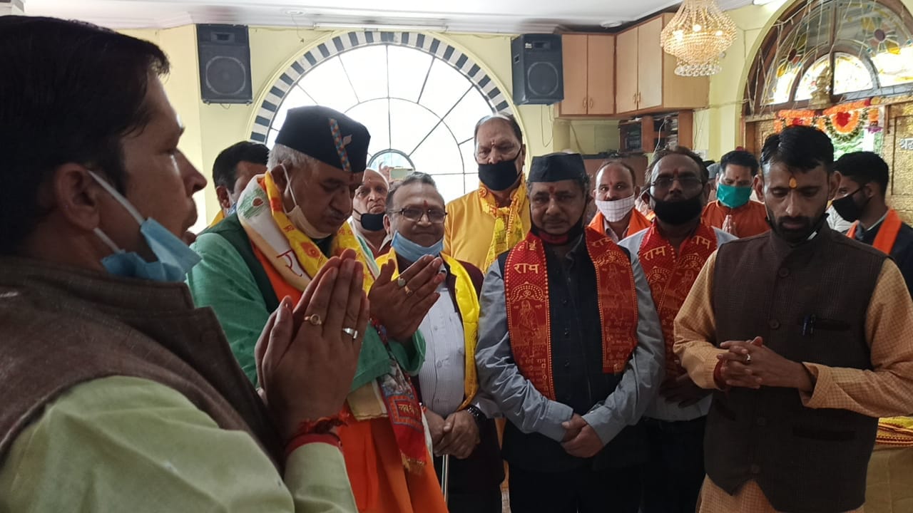 Ram Mandir Bhumi Pujan celebration in uttarakhand latest update in hindi : bjp mla ganesh joshi danced