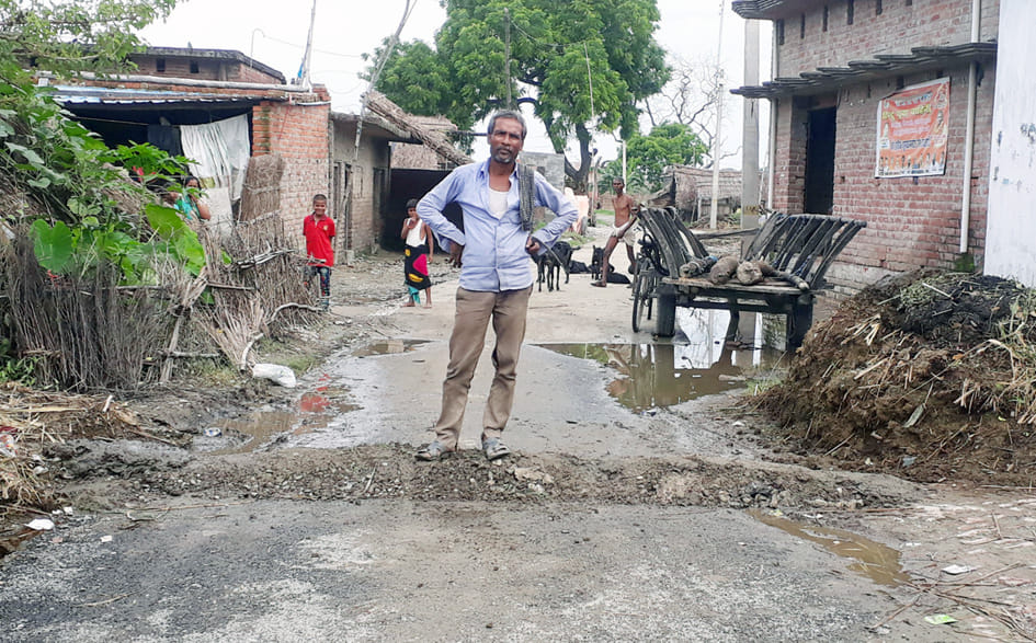 Due to lack of water drainage system, riders are facing problems