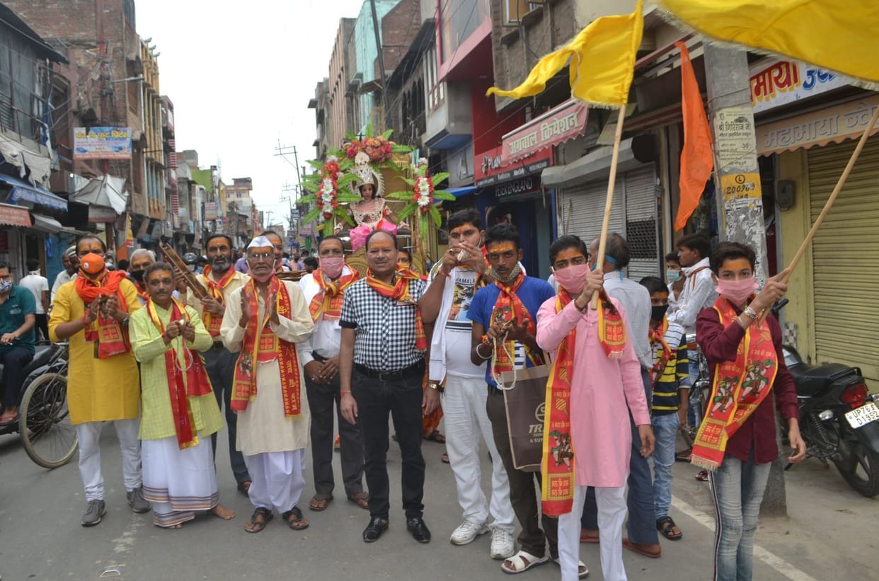 Celebration across the district on land worship in Ayodhya