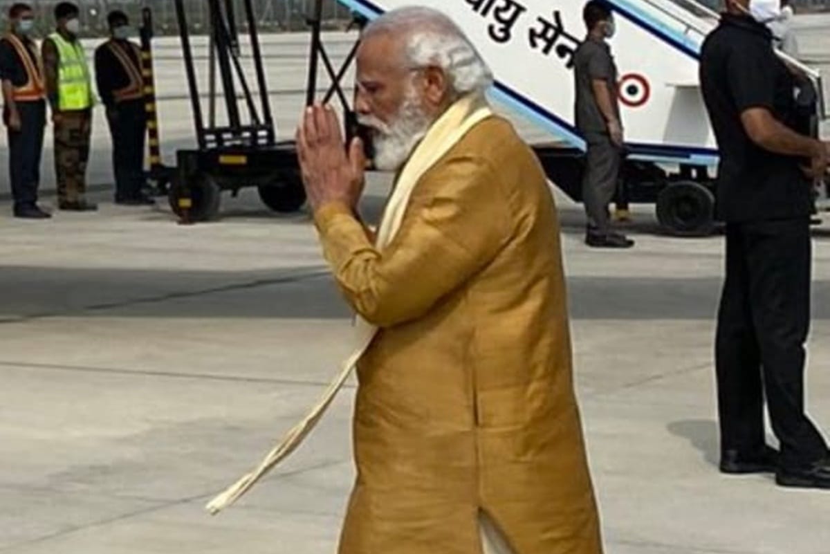 ram temple PM Modi leave from delhi to ayodhya will do bhumi pujan for construction of hindu temple