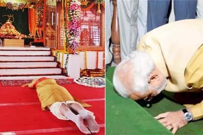 Narendra Modi visited Ayodhya in 1992 before now Photo with murli manohar joshi  going viral