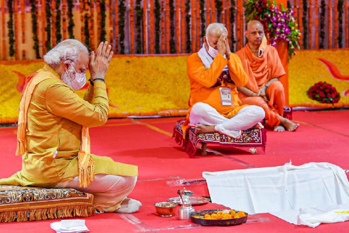 Modi's silence has also been outspoken in bhumi poojan ceremony