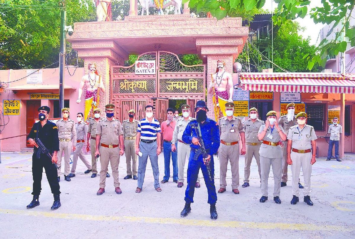 Security increased at shri krishna janmasthan temple mathura