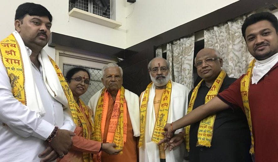 Karsevak honored with Shriram Janmabhoomi movement