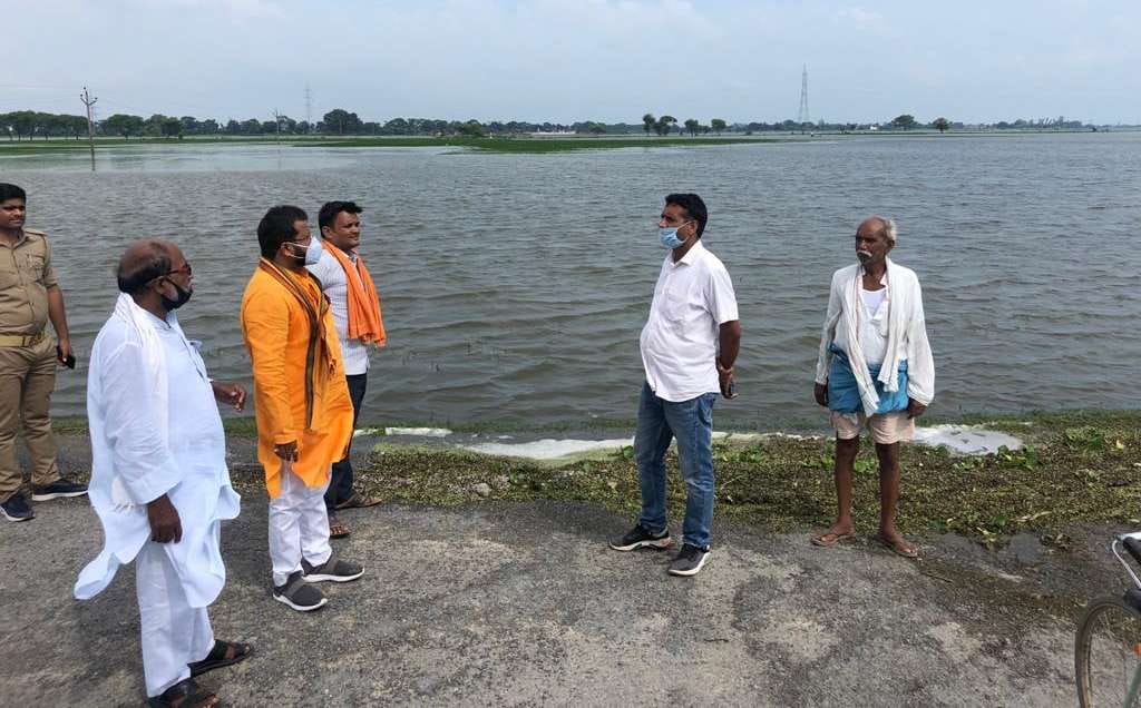 MLA visits flood areas, instructs officials