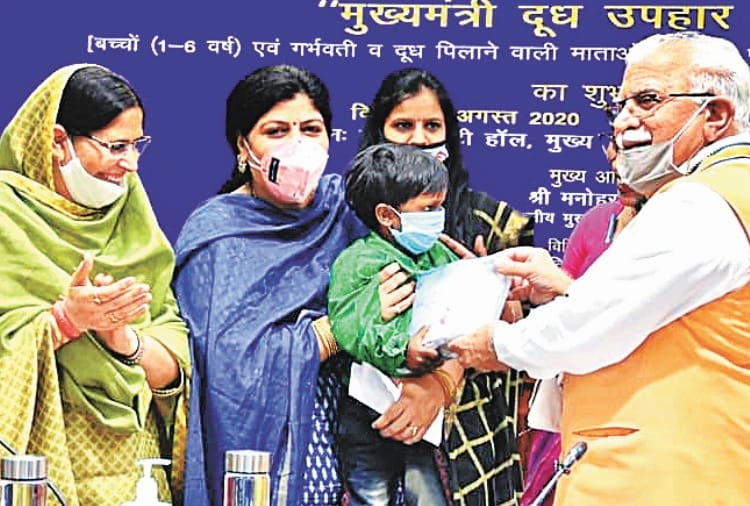 Milk gift scheme will eliminate malnutrition, anemia: CM Manohar Lal