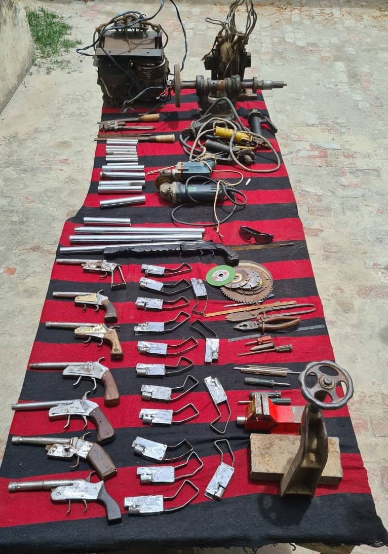 Illegal arms factory running on reed farm caught