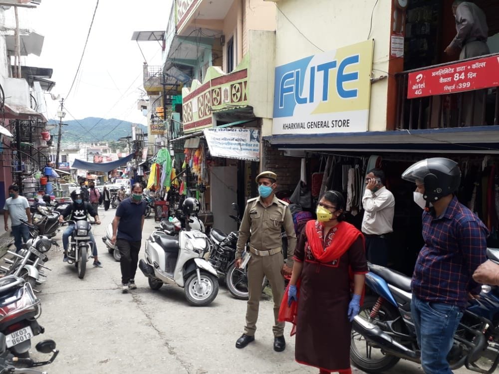 12 shops in the market standing in Champawat sealed