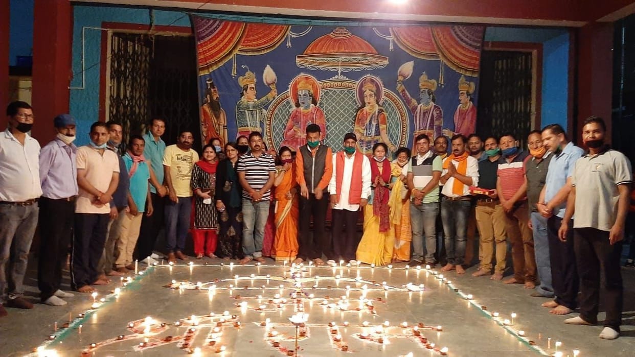 Deepawali celebrated by fireworks in rural areas