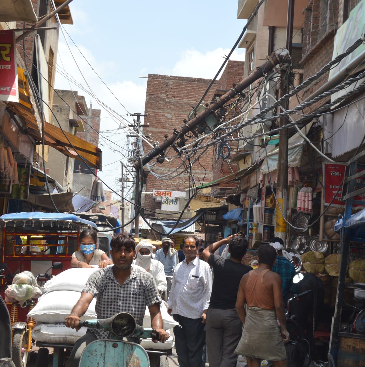 truck broke electric pole, electricity supply interrupt in 22 villages
