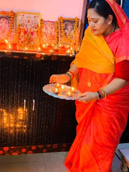 Ram Mandir Bhumi Pujan: Ram turned out to be Prayagraj, burning lamps from house to house