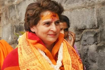 कांग्रेस महासचिव प्रियंका गांधी वाड्रा।