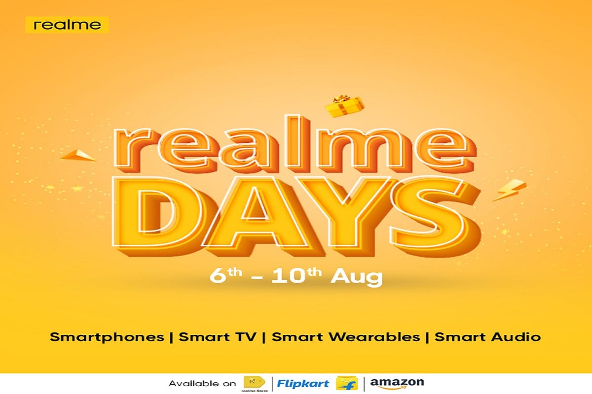 realme announces realme Days sale with bumber discounts available across realme products